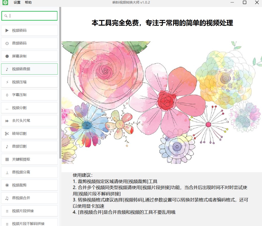 蝌蚪视频转换大师界面